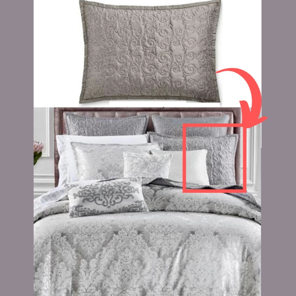 NIB [ 1 Standard ] Quilt Sham‎ for Hotel Collection Classic Embossed Jacquard - Picture 11 of 12